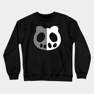 C CONTROL - The Money and Soul of Possibility - Kimimaro Yoga Hoodie Logo Design (White Graphic in Half Solid and Half Halftone) Crewneck Sweatshirt